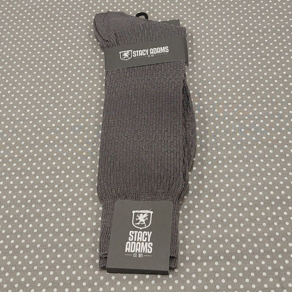 MEN'S STACY ADAMS SILKY DRESS SOCKS. BASIC COLORS.